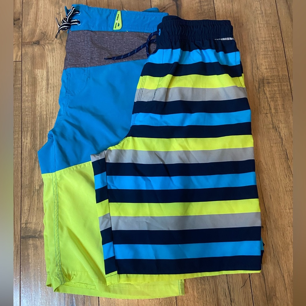 ZeroXposur Neon Green Swim Shorts